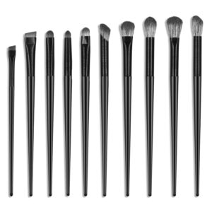 10 Pcs Premium Eye Makeup Brushes Set, Including Eyebrow、Eyeliner Brush, Smudge Brush, Different Types of Eyeshadow Brushes Professional Eye Smudging Defining Eyeshadow And Eyeliner