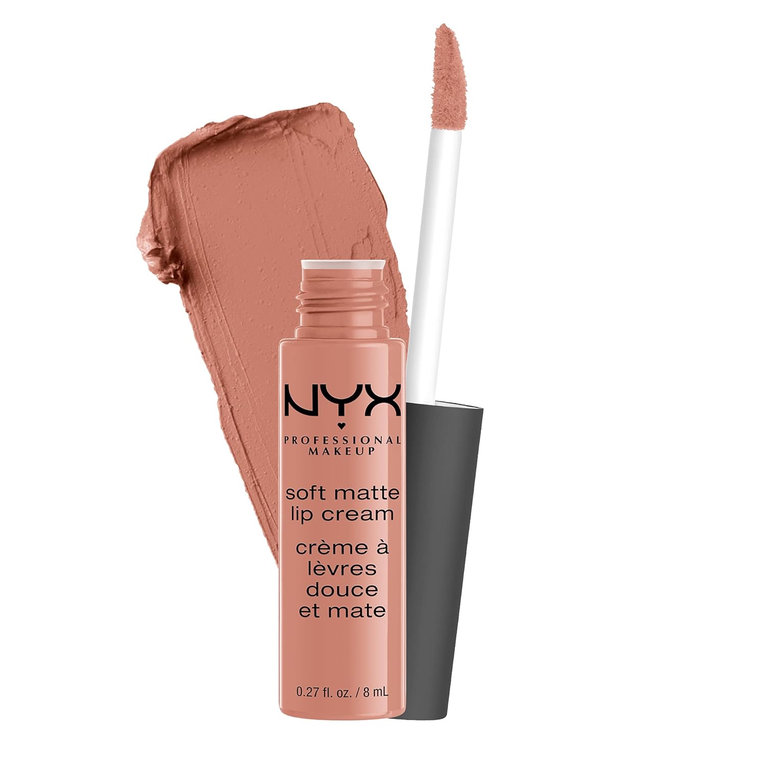 NYX PROFESSIONAL MAKEUP Soft Matte Lip Cream Lightweight Liquid Lipstick Bundle - Abu Dhabi (Deep Rose-Beige) & Stockholm (Mid-Tone Beige Pink) - Image 5