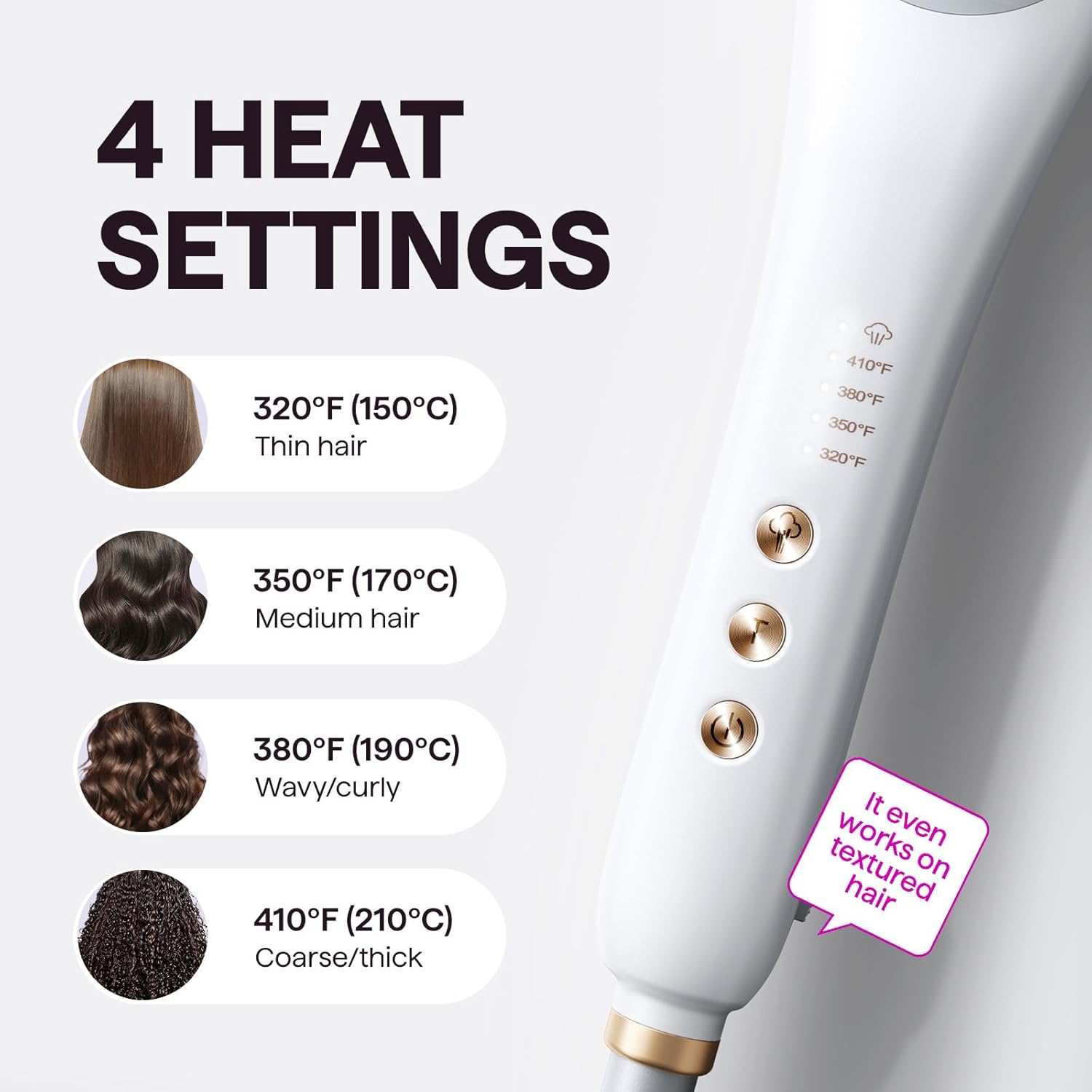 Wavytalk Pro Steam Hair Straightener Brush, Steamline Pro 3 in 1 Straightening Brush, Steam Reduces Damage, Nourishes Hair, and Expedites Straightening - Image 6