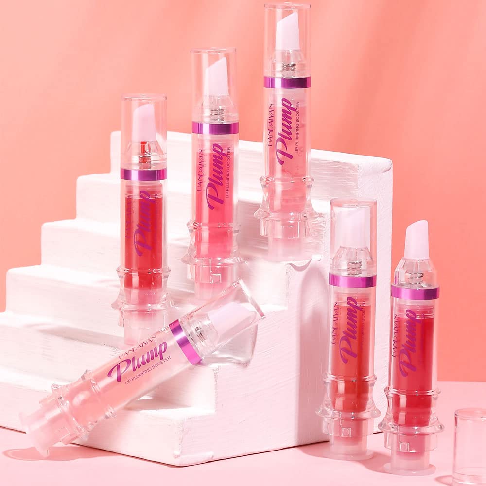 Plumping Lip Oil With Chili Extract - Fuller Lips Instantly! Ultra-Hydrating & Nourishing, Glossy Finish Lip Glow Oil, Lip Plumping Booster Plump, Smooth, and Define Your Lips Naturally (02 Baby Pink) - Image 5