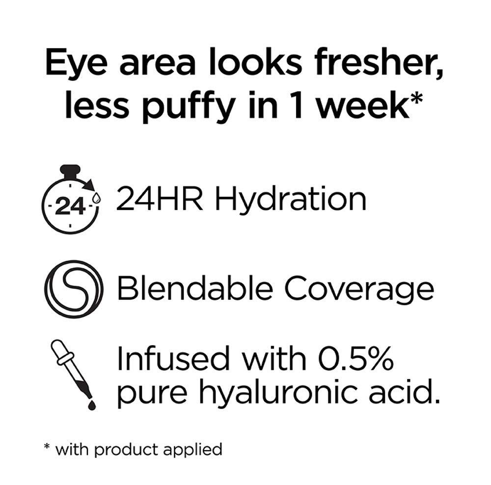 L'Oreal Paris True Match Eye Cream in a Concealer, 0.5% hyaluronic acid, Fair C1-2, 0.4 fl. oz. - Image 3