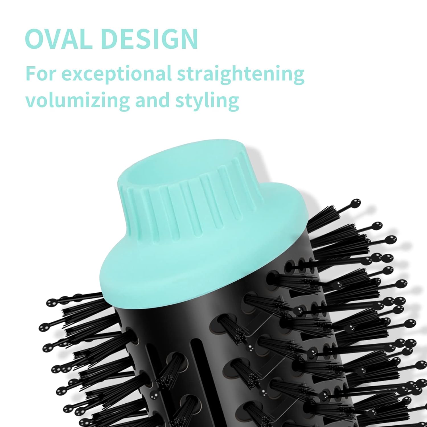 Hot Air Brush, Aima Beauty Professional One Step Hair Dryer & Volumizer 4 in 1 Upgrade Anti-Scald Negative Ionic Technology for All Hair Types, Light Green - Image 9