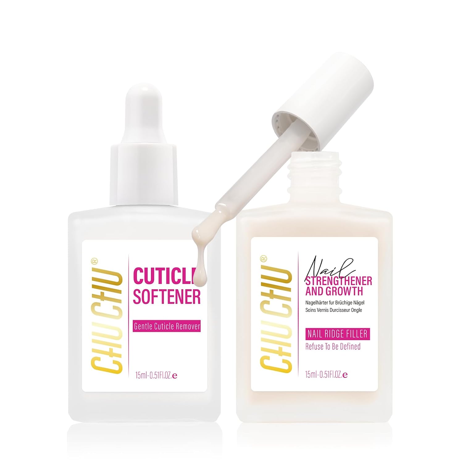Milky White Nail Strengthener and Growth Set with Cuticle Softener for Weak Nails - Image 8