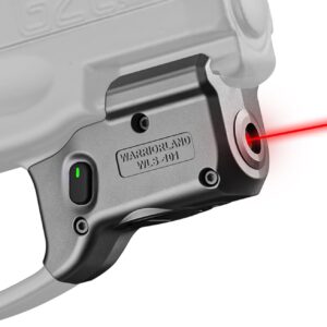 WARRIORLAND Red Laser Sight Tailored Fit Taurus G2C /G3C / G3/ PT111 Millennium G2 / PT140, Ultra Compact Beam Sight, Gun Sight with Ambidextrous On/Off Switch & Power Indicator, WLS-101