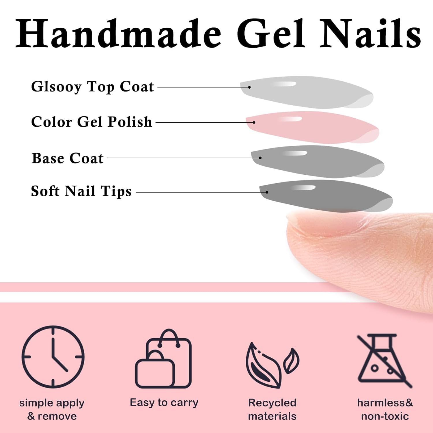 120Pcs Red Press on Nails Medium Square Glue on Nails, Glossy Solid Color Fake Nails Full Cover Acrylic Nails Press on for Women Girls Artificial Fingernails - Image 5