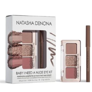 Natasha Denona Special Edition Baby I Need A Nude Kit - Eyshadow Palette Trio & Mini Macro Tech Eye Crayon