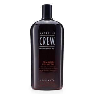 American Crew Men's Hair Styling Gel, Firm Hold, Non-Flaking, 33.8 Fl Oz, 33.8 fl oz