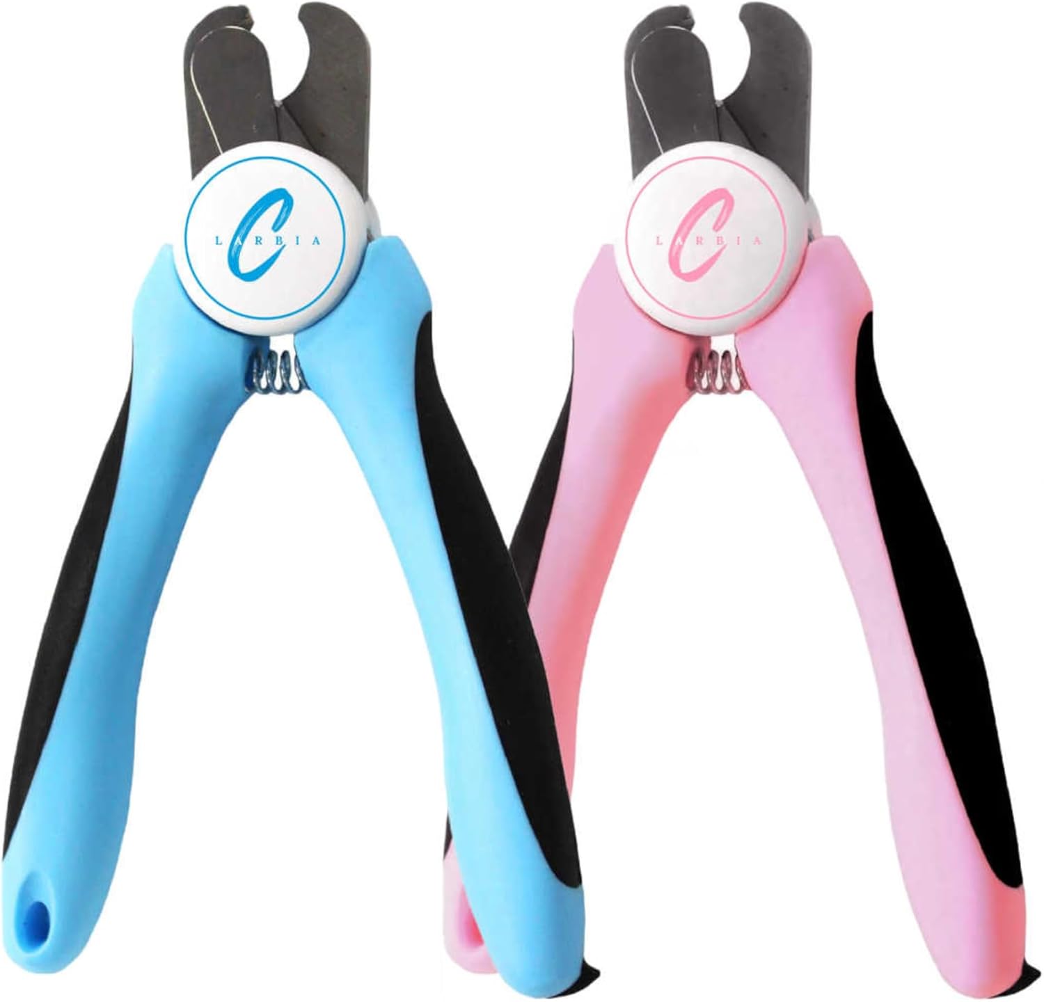 Pet Nail Clippers, Stainless Steel, Ergonomic Non Slip Design, Safe Home Pet Grooming for Cats and Dogs (Pink) - Image 2
