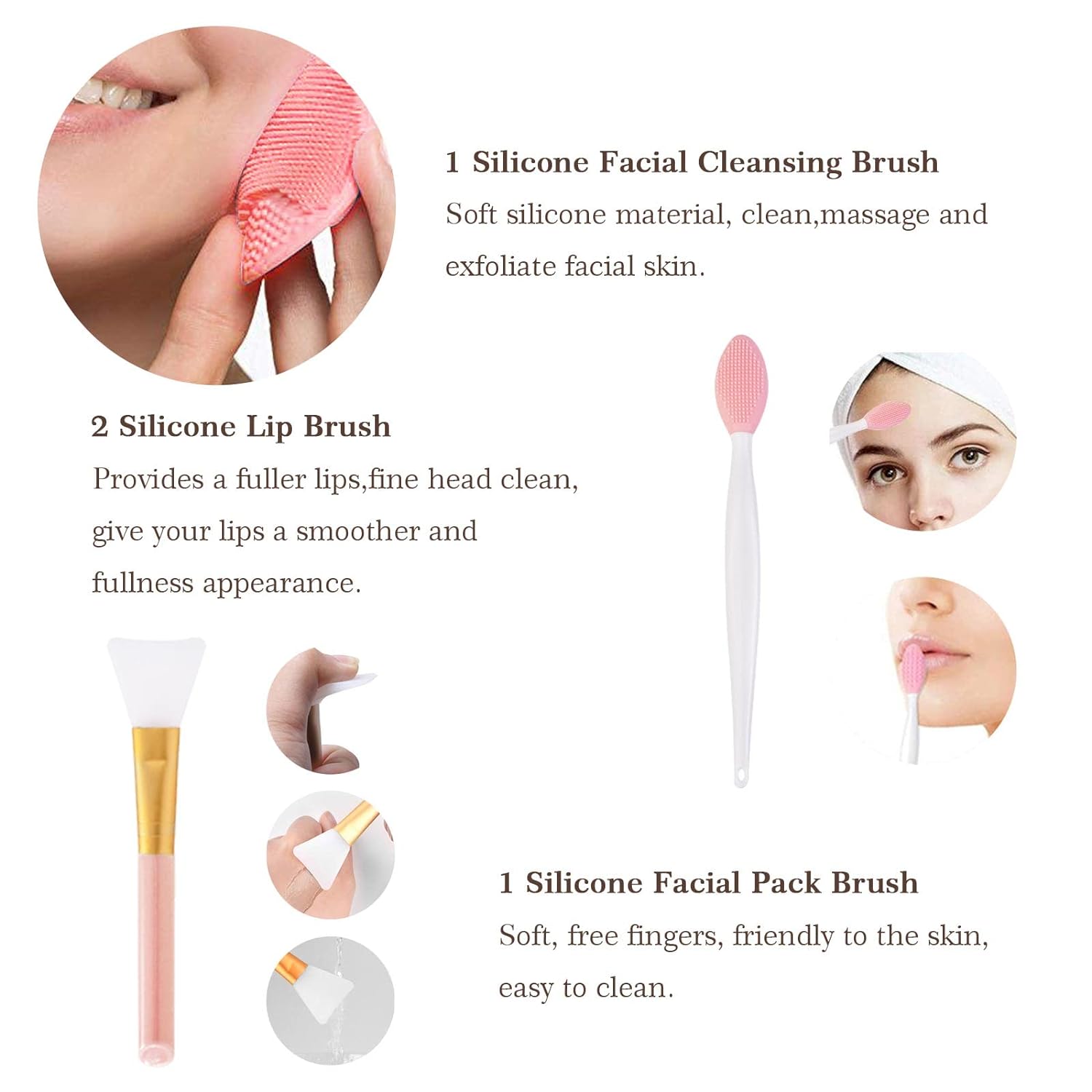 22 Piece Pink Makeup Brush Set for Flawless Foundation and Eyeshadow Application - Image 6