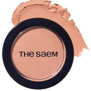 THESAEM Cover Perfection Pot Concealer #Peach Beige - High Adherence & Coverage Balm, Conceals Dark Circles, Corrects Dark Under Tones, Matte Finish Sebum Control for Oily and Combination Skin