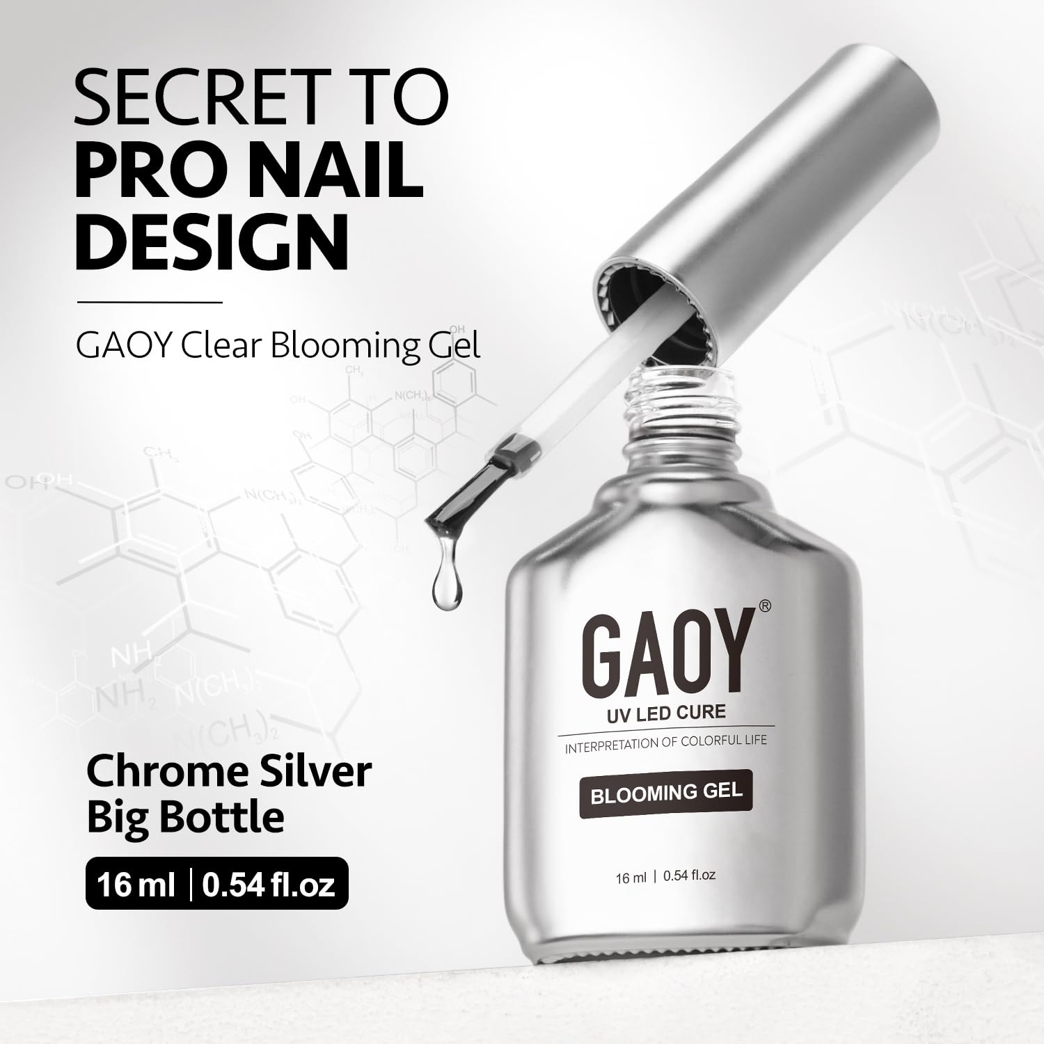 GAOY Nail Blooming Gel, 16ml Clear Blooming Gel Polish, Spreading Effects Soak Off UV Light Cure for Nail Art DIY - Image 6