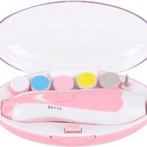 Baby Nail Trimmer Electric,Nail Clippers File for Baby No Sharp Claws Hurt, 6 in 1 with Light Safety Cutter for Newborn Infant Toddler Kids Toes and Fingernails Care