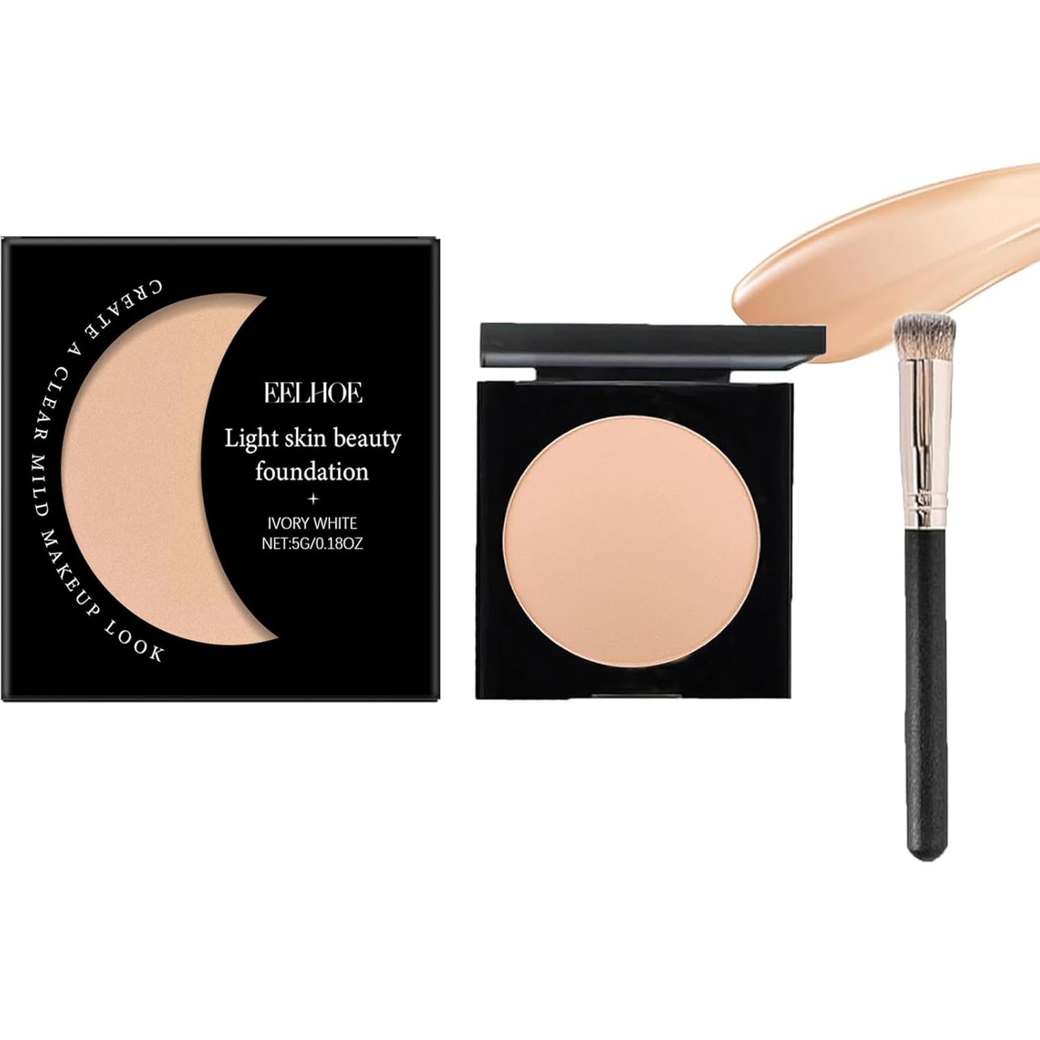 Under Eye Brightener,Luminous Eye Corrector,Moisturizing and Waterproof Under Eye Concealer for Dark Circles,Conceal and Perfect Effect(1pcs-Lvory)