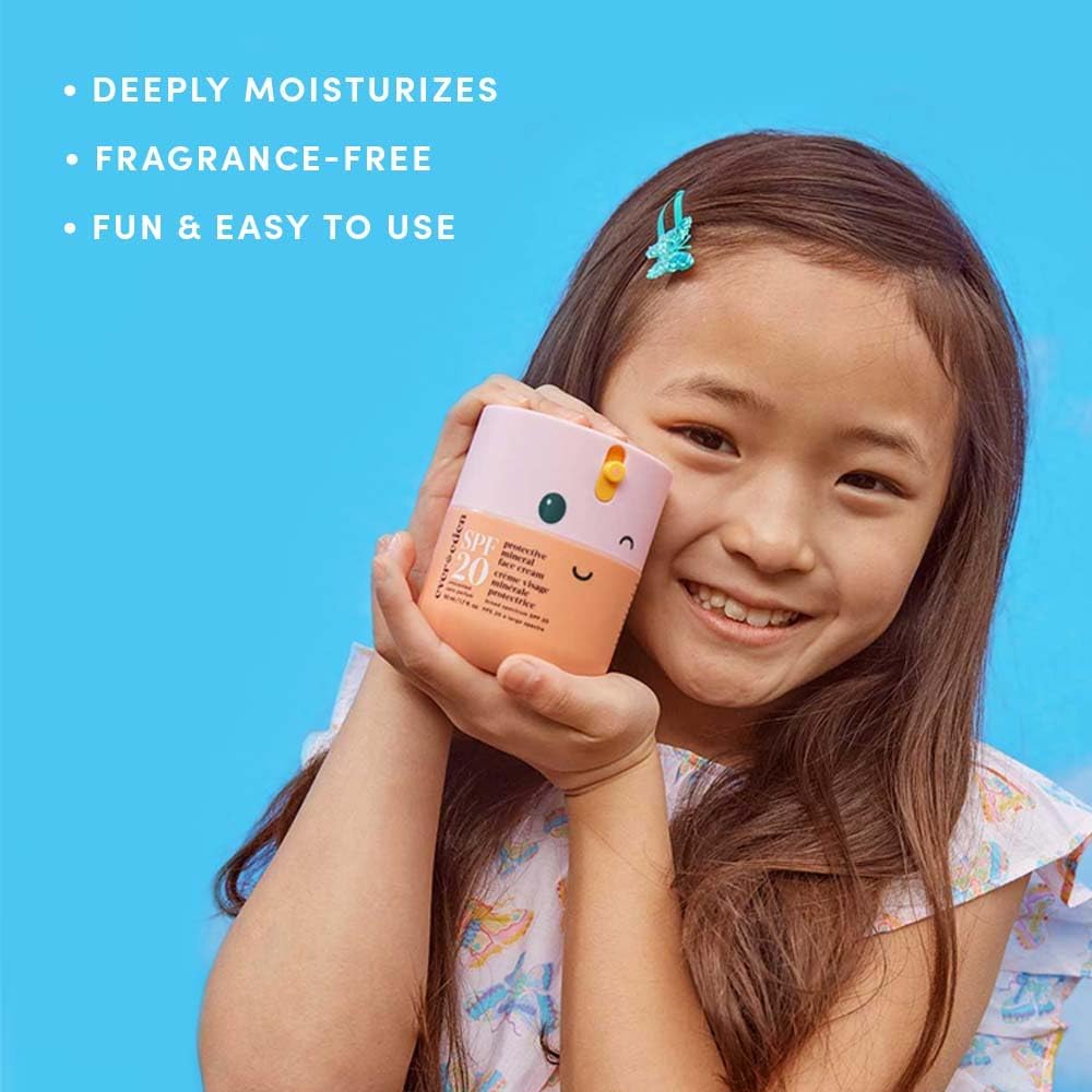 Evereden Kids Face Cream, 1.7 oz. | Fragrance-Free and Kids Face Lotion with SPF 20 | Clean and Non-Toxic Face Moisturizer | Multi-Vitamin Skin Care | FSA Eligible - Image 3