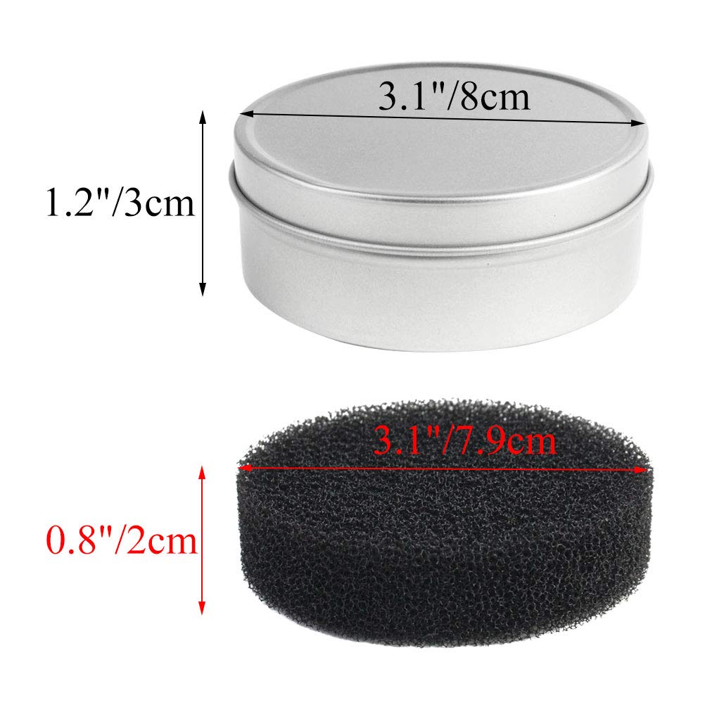 Nydotd 8pcs Makeup Brush Cleaner set - 2 Pack Makeup Brush Cleaner with 6pcs Replacement Sponge, Dry Makeup Brushes Cleaner Sponge Eye Shadow or Blush Color Removal Quickly Switch to Next Color - Image 2