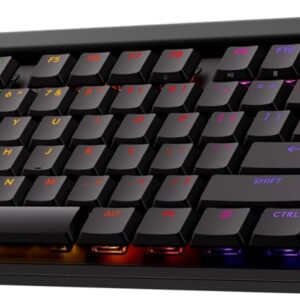 Logitech G515 Lightspeed TKL Low Profile Wireless Gaming Keyboard, LIGHTSYNC RGB, Thin Tenkeyless Design, Double-Shot PBT Keycaps, Linear (Red) Mechanical Switches - Black