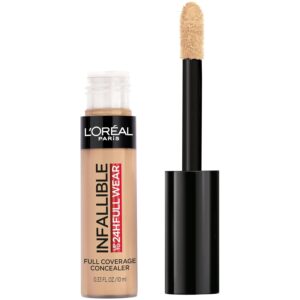 L'Oreal Paris Makeup Infallible Full Wear Waterproof Matte Concealer, Full Coverage, Biscuit, 0.33 fl. oz.