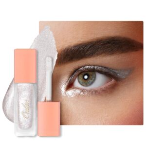 Oulac Liquid Glitter Eyeshadow - White Shimmer Eye Makeup | Non-Creasing, Lightweight, Moisturizing Formula - Easy to Remove. Vegan & Cruelty-Free (27)