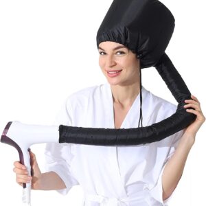 Hair Care Soft Bonnet Hair Dryer Attachment with Hose, Speed Up Full Hair Drying, No Damage to Hair, Easy to Wear, Suitable for All Head Shapes