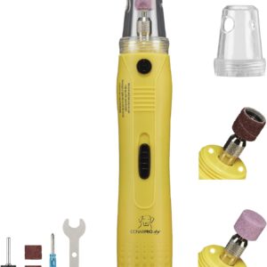 CONAIRPROPET Dog & cat Nail Grinder Cordless for Professional Grooming at-Home with LED Lights and Attachments Included