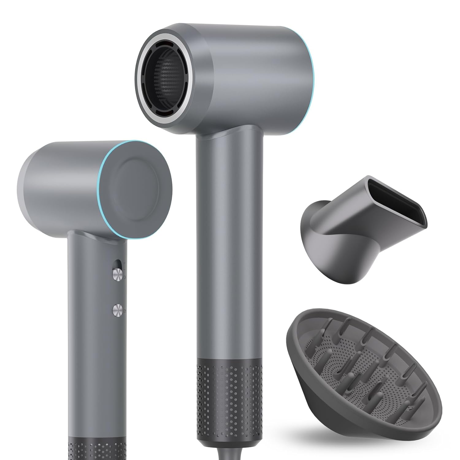 Hair Dryer, 240000 Rpm High-Speed Brushless Motor Blow Dryer 500 Millions Negative Ionic hairdryer for Fast Drying, Quiet Thermo-Control Hair dryers for Women Home Travel Salon with Magnetic Diffuser
