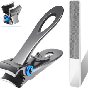 Extra Large Long Handle Toenail Clippers - 17mm Wide Jaw Opening Heavy Duty for Thick Toenails, Seniors, Men, Adults