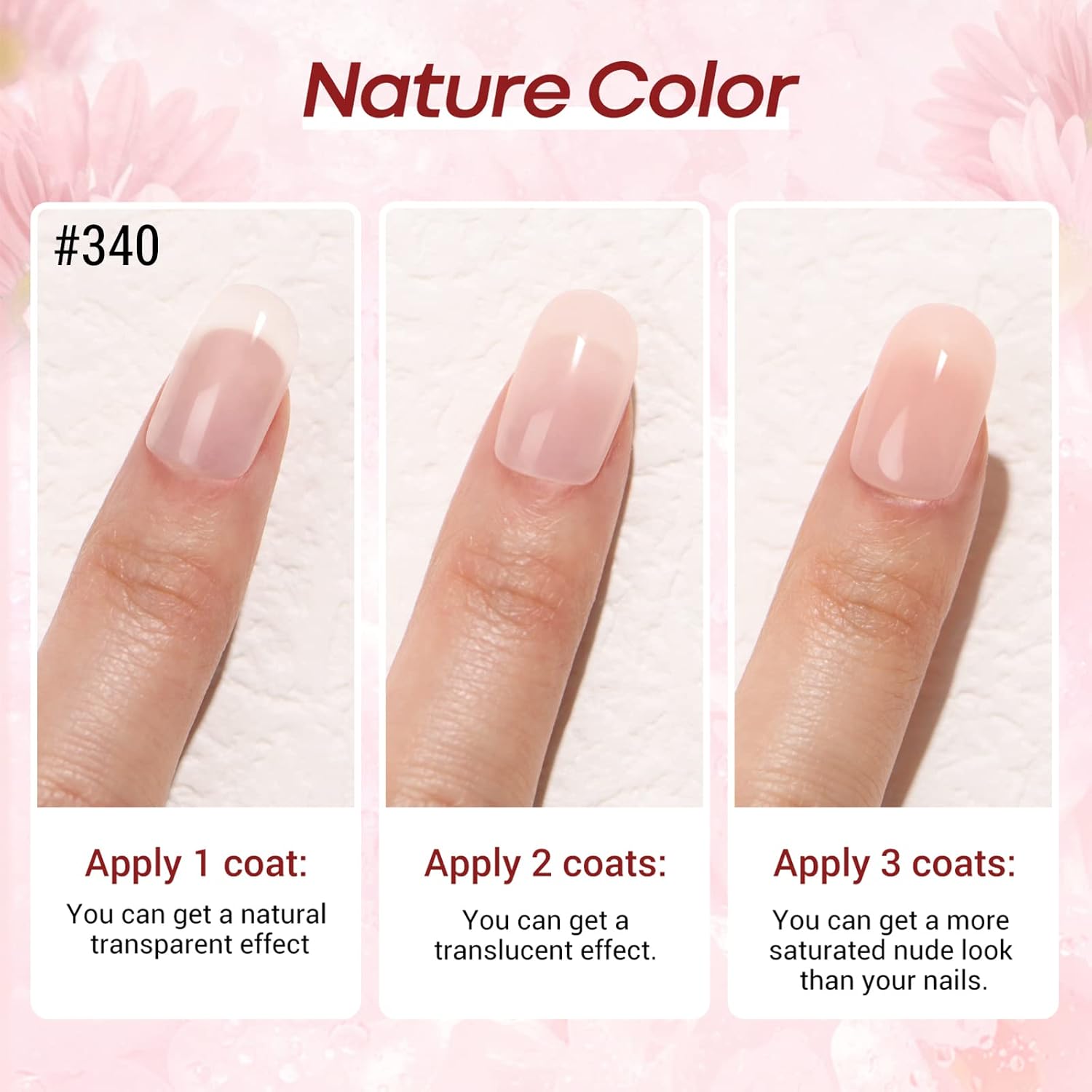 AZUREBEAUTY Dip Powder Set 6 Pcs Translucent Nude Pink Sheer Color, Natural Clear Dipping Powder Milky Jelly Effect French Nail Art Starter Manicure Salon DIY at Home - Image 7