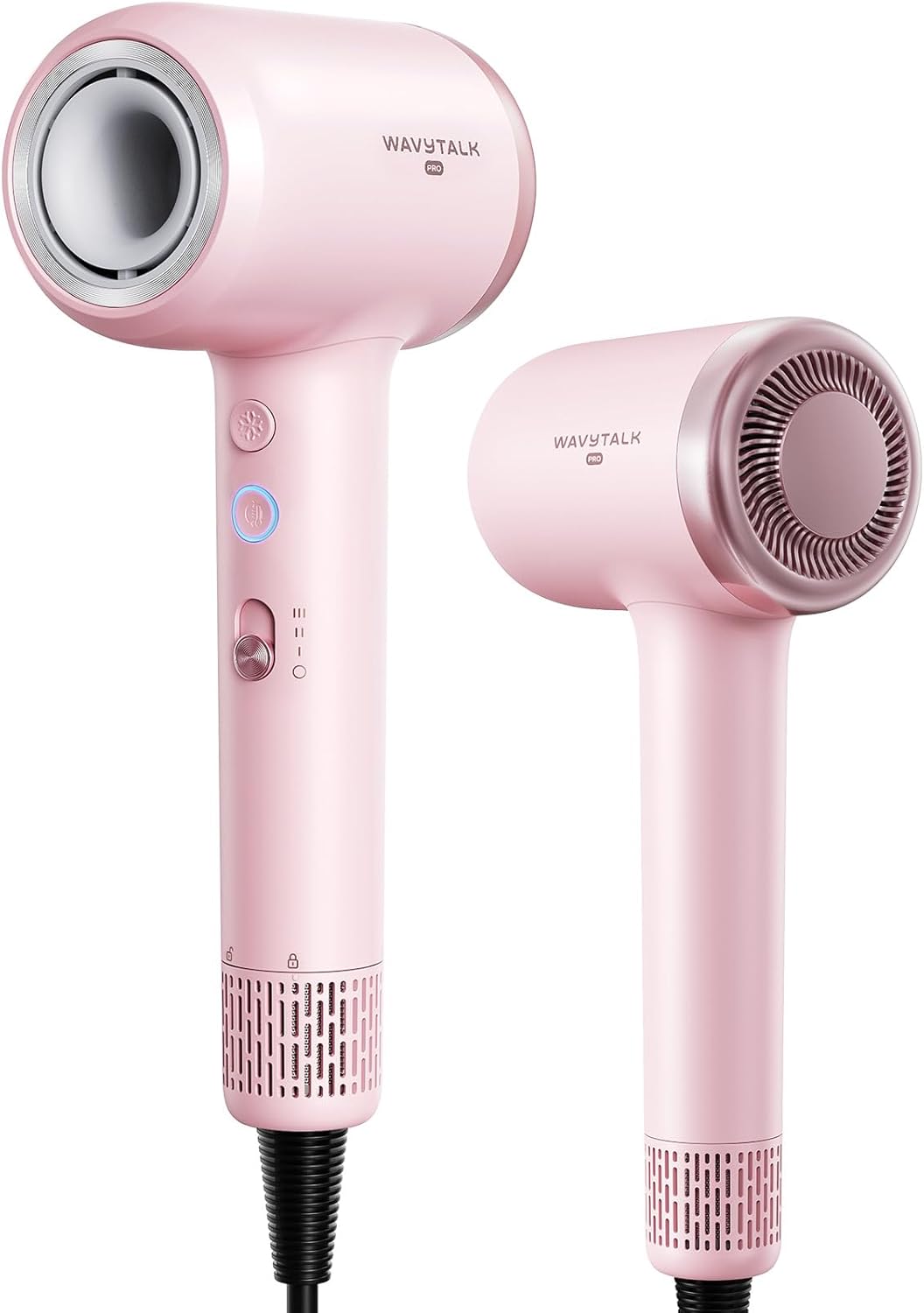 Hair Dryer, Wavytalk Turblow Pro Fast Drying Blow Dryer, High Speed Hair Dryer for Women with 110,000 RPM, Pro Negative Ions for Reduces Damage, Frizz Smoothing, 3 Speeds &3 Temps, One Cool Shot, Pink