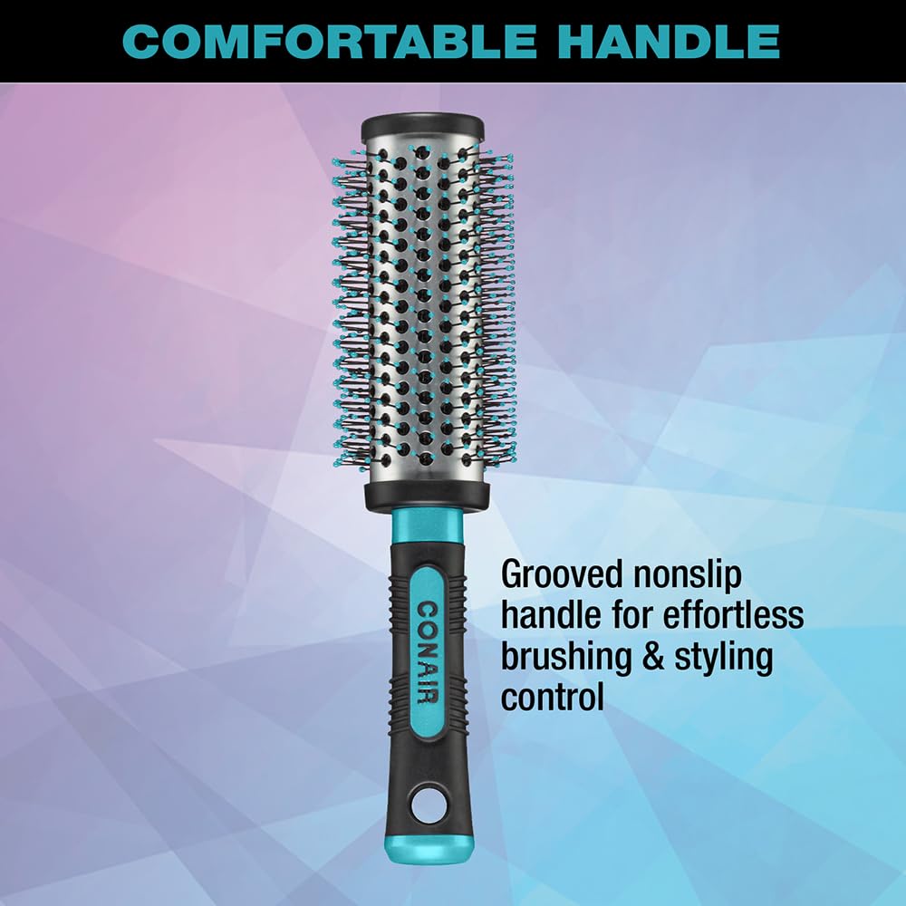 Conair Salon Results Round Hair Brush - Hair Brush Blow Dryer - Large Round Brush for Blow Out - Nylon Bristles - curly hair brush - hair brushes for women - hair brushes for women - Image 2