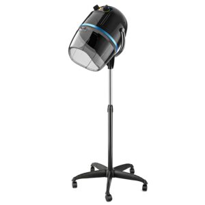 Nova Microdermabrasion Professional Hooded Floor Hair Dryer Adjustable Bonnet Hair Dryer Stand Up with Timer and Rolling Wheels for Beauty Spa Home Salon Equipment