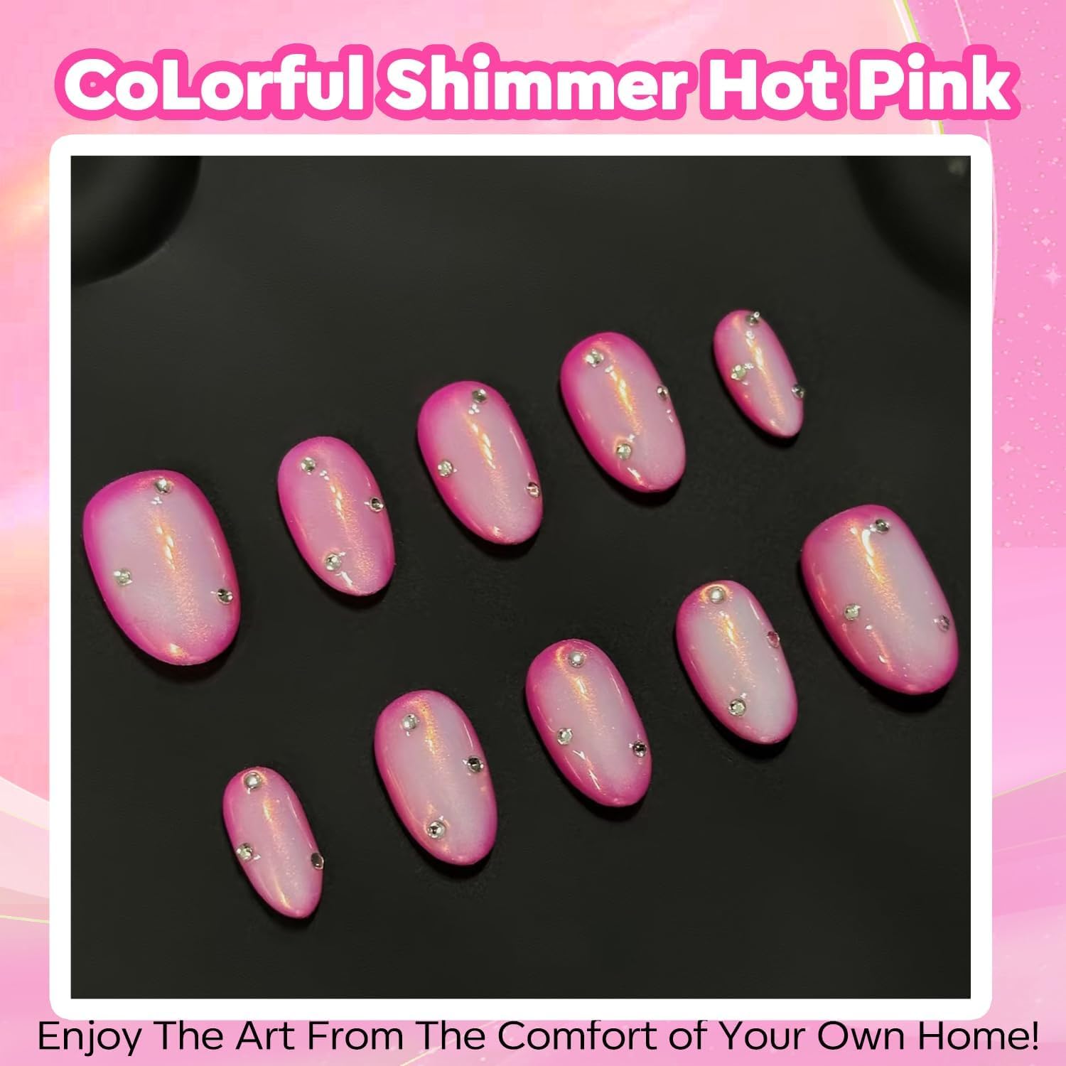 Modelones Gel Nail Polish, 15 ML Hot Pink Bright Nail Polish Soak Off Led Neon Pink Summer Polish Nail Art Design Coachella Music Festival LGBT Salon DIY Gel Manicure for Women Girl - Image 4