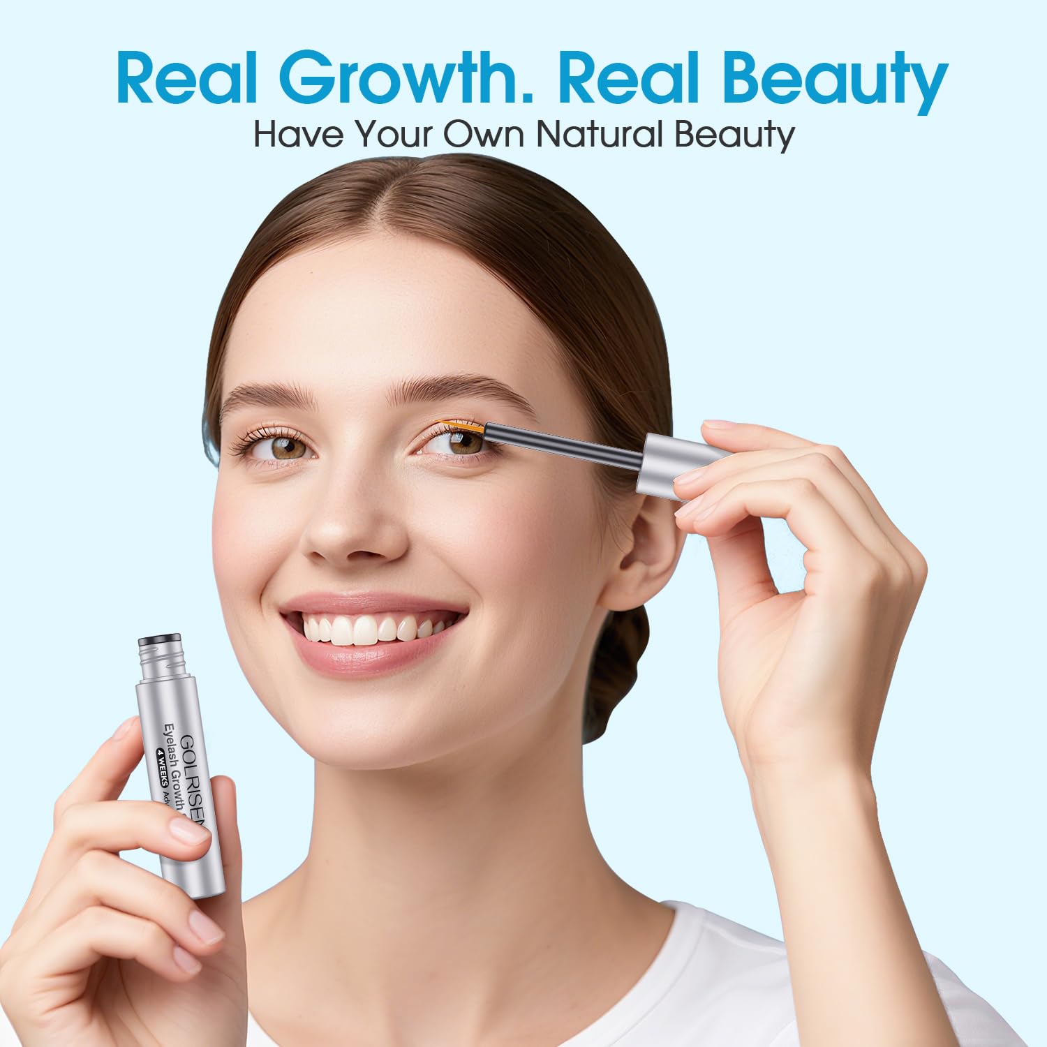 Eyelash Growth Serum, Advanced Lash Serum For Eyelash Growth with Myristoyl Pentapeptide-4 Lash Enhancing Serums For Thicker, Longer Lashes (4ml) - Image 6