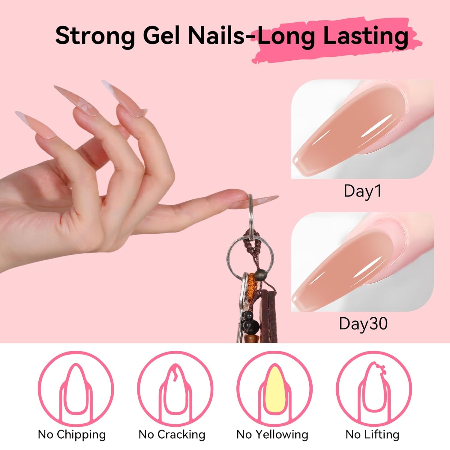 Makartt Poly Nail Gel, 50ML Nude Nature Builder for Nail Extension Elegant All Season Gel Color for 3D Molding Gel Nail Strengtheners-Long-Lasting Supplies for DIY Salon Quality-A Siesta - Image 6