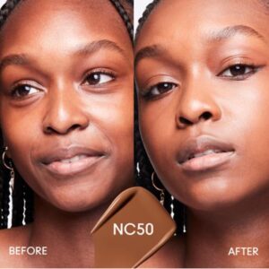 MAC Studio Fix Fluid Broad Spectrum SPF 15 24Hr Matte Foundation + Oil Control, NC50, 1 oz