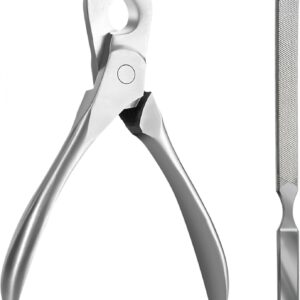 Dog Nail Trimmers & Cat Nail Clipper, Heavy Duty Stainless Steel Claw Clippers for Large Dogs & Indoor Cats, Dog Toenail Clippers with Nail File - Professional Grooming Tool for Dogs, Cats, Small Pets