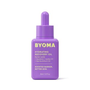BYOMA Hydrating Recovery Oil - Luxury Face Oil with Squalane, Jojoba Oil & Seabuckthorn Oil - Instant Radiant and Glowy Skin - Barrier Repair Facial Oil - 1.01 fl. oz