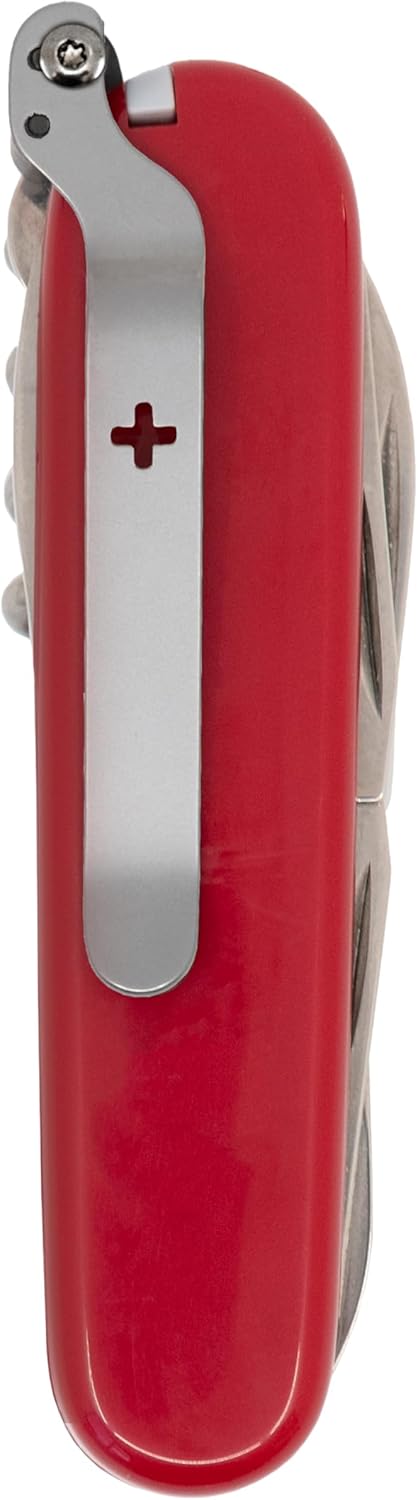SwissKarry Clip Compatible with most 91mm Victorinox Swiss Army Knife Models. 5 Custom Designs for a Personalised Pocket Knife. Be Ready for the Unexpected. Stainless Steel Tough. ‘Pure Matte’