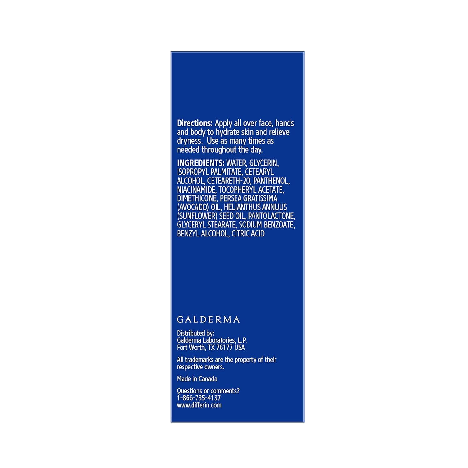 Differin Face Moisturizer, Soothing Lotion for Face and Body, Gentle Skin Care for Acne Prone Sensitive Skin, 4 oz (Packaging May Vary) - Image 8