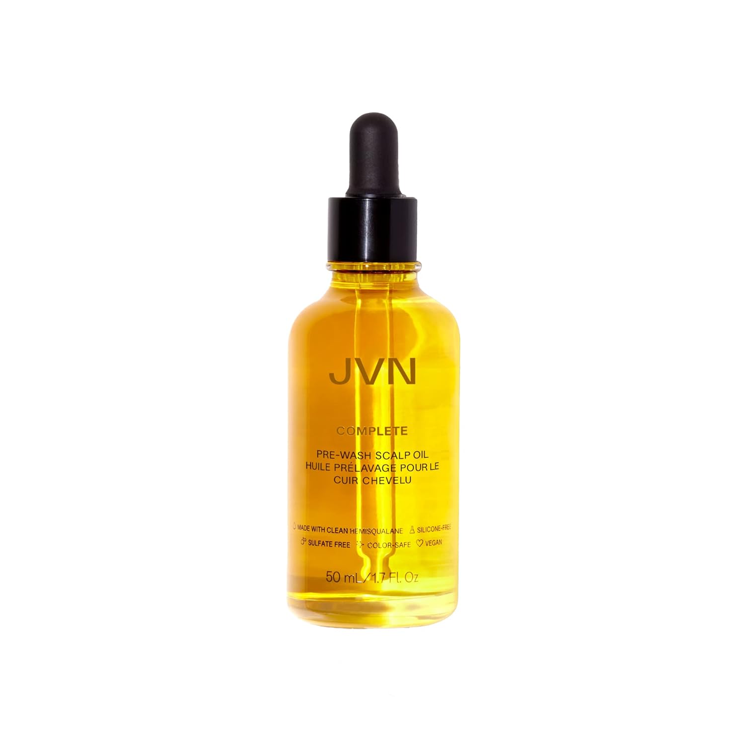 JVN Complete Hair and Scalp Oil With Rosemary, Dry Scalp and Dry Hair Oil for All Hair Types, Silicone-Free, 1.7 Fluid Ounces