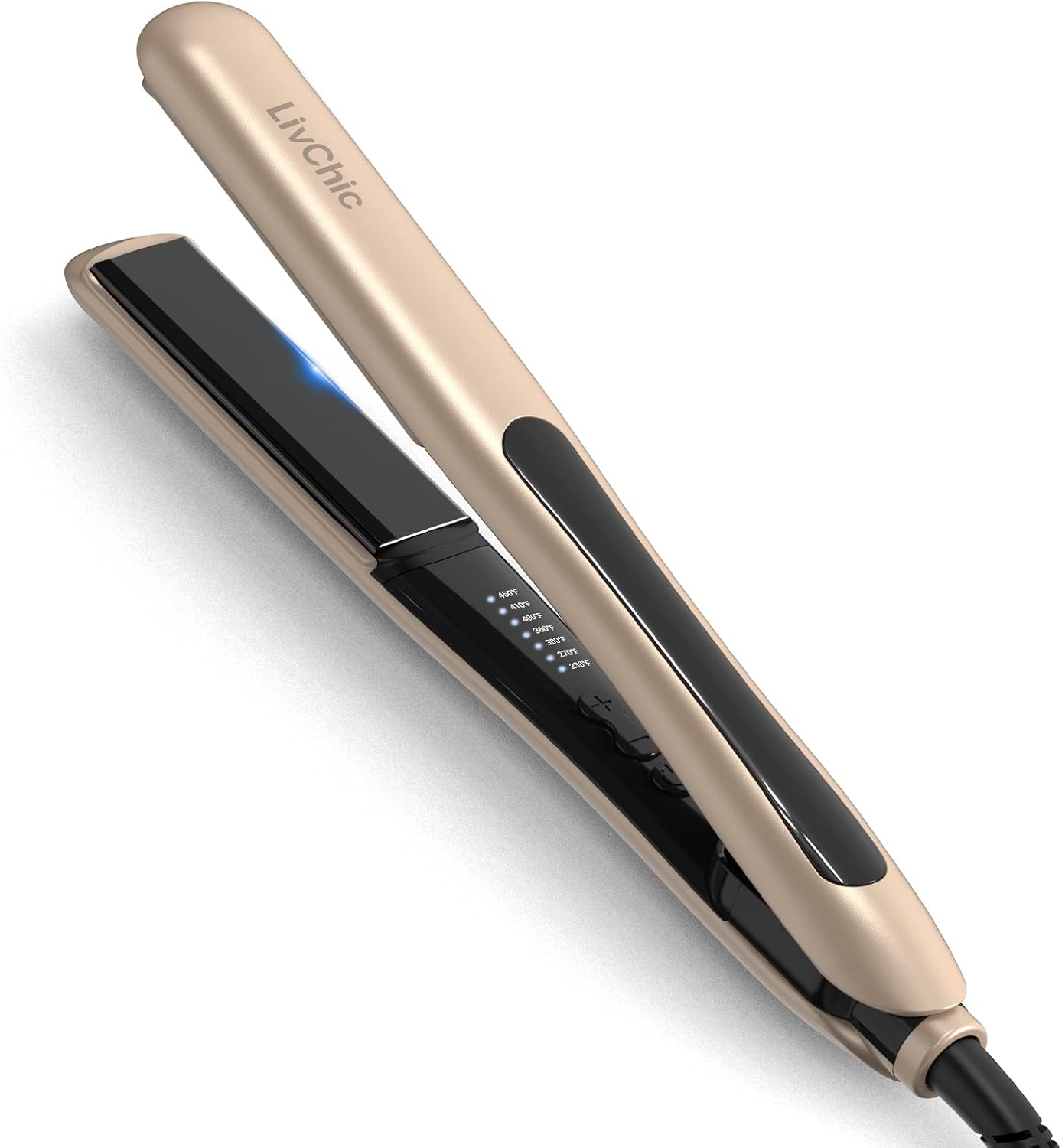 Professional Hair Straightener Ceramic Tourmaline Flat Iron Straightens and Curls 2 in 1 Adjustable Temp up to 450℉ Avoid Snagging - Image 7