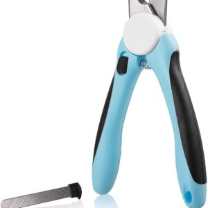 Pets First DOG NAIL CLIPPER & TRIMMER Premium Quality Pet Nail Paws Clippers & trimming tool with Safety Guard. Avoid Over-Cutting Nails +Free Nail File. Sturdy Non Slip Ergonomic Handles. Sharp Blade