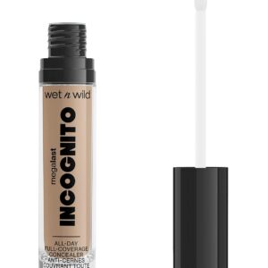 wet n wild Mega Last Incognito All-Day Full Coverage Liquid Matte Concealer, Medium Golden, 0.18 Ounce