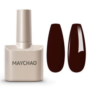 MAYCHAO 15ML Gel Nail Polish 1Pc Deep Cherry Red Nail Polish Soak Off UV LED Blood Red Nail Gel Polish Nail Art Starter Manicure Salon DIY at Home, 0.5 OZ