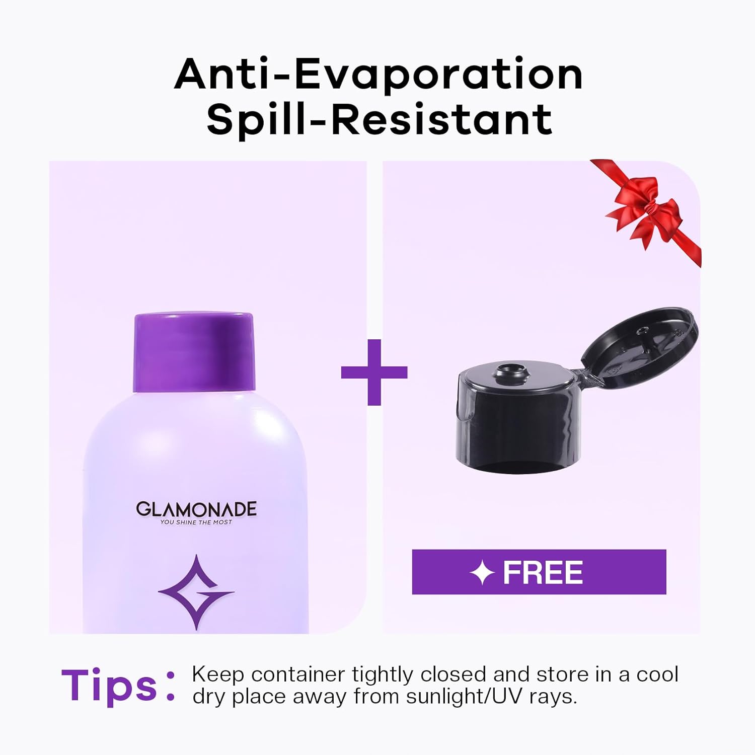 Acetone Nail Polish Remover: Professional Soak off Gel Nail Polish Remover Enriched with Natural Grape Seed Oil 8 Fl Oz for Gel Acrylic Nail Glue Dip Powder for Home Salon - Image 7