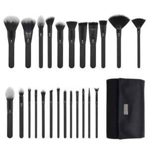 Moda Pro Full Face 25pc Makeup Brush Set with Travel Pouch