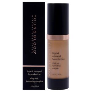 Liquid Mineral Foundation - Nutmeg by Youngblood for Women - 1 oz Foundation