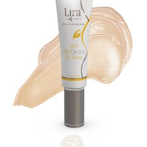 Lira Clinical SPF EliōDrops 30 Glow - 1 fl oz - 16% Zinc Oxide Physical Sunscreen for Face - UVA/UVB/HEV Broad Spectrum & Reef Safe Sunscreen Serum - for All Skin Types