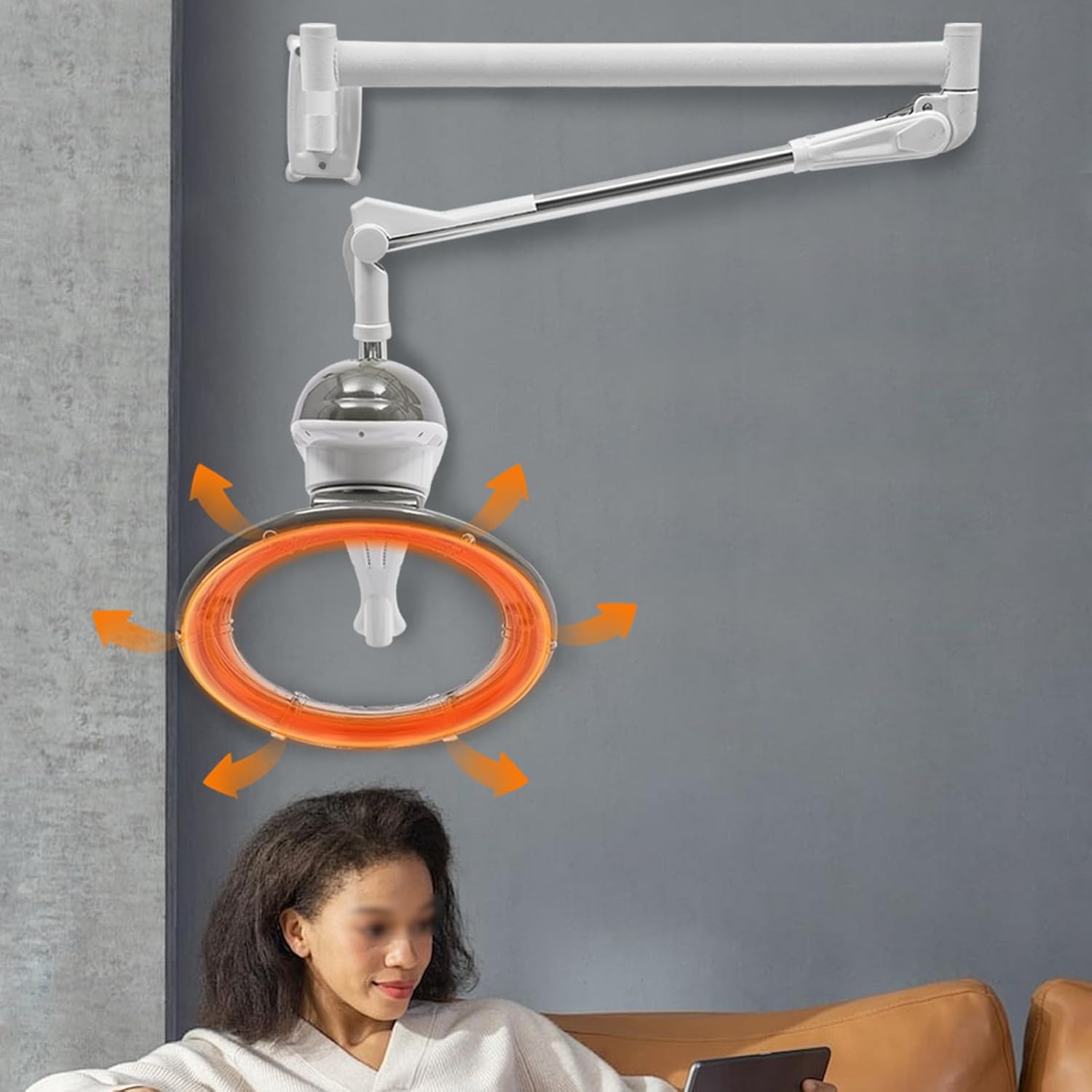 950W Wall Mount Hair Treatment Machine with 360 Heating for Home Salon Spa - Image 9