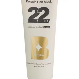 K-Salon 22-in-1 Keratin Hair Mask | Intensive Strengthening Mask for Damaged Hair & Growth with 22 Key Ingredients | Deep Conditioning Repair (8.2 fl oz)