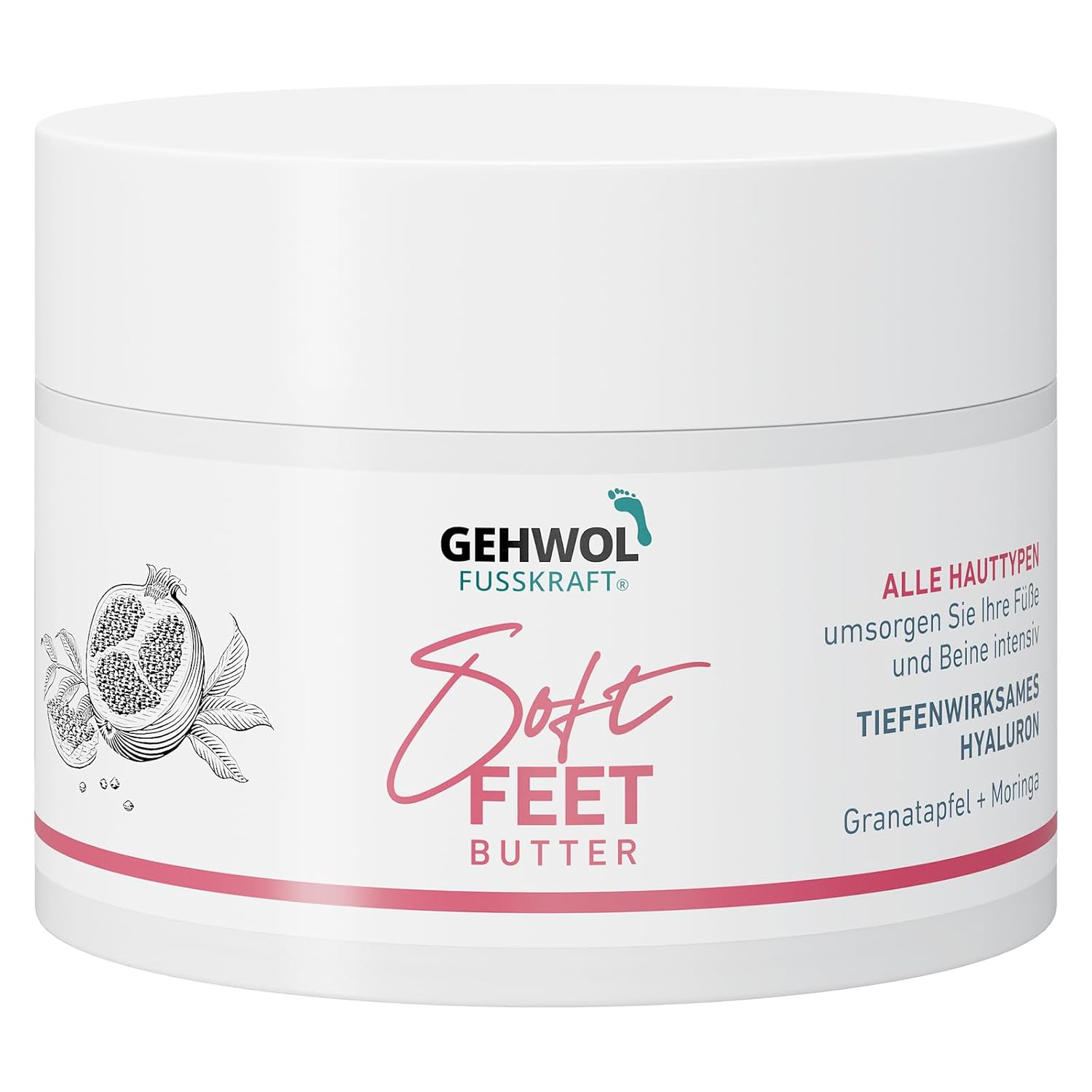 GEHWOL Soft Feet Butter 3.5 oz/100 ml pomegranate & moringa